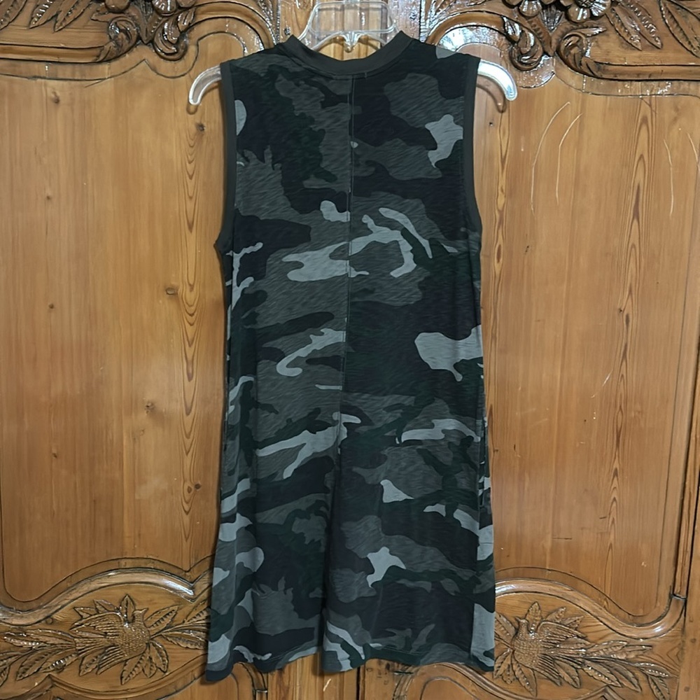 ATM Anthony Thomas Melillo Green Camo Slub Tank Dresss. XS (see measurements) - Picture 4 of 8